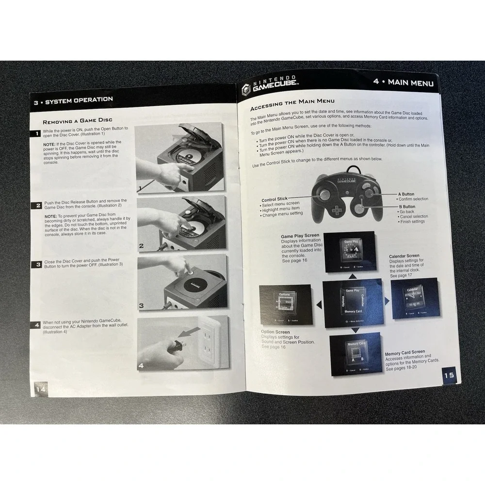 Nintendo Gamecube System Console Manual Instruction Booklet Only IM-DOL-USA-1